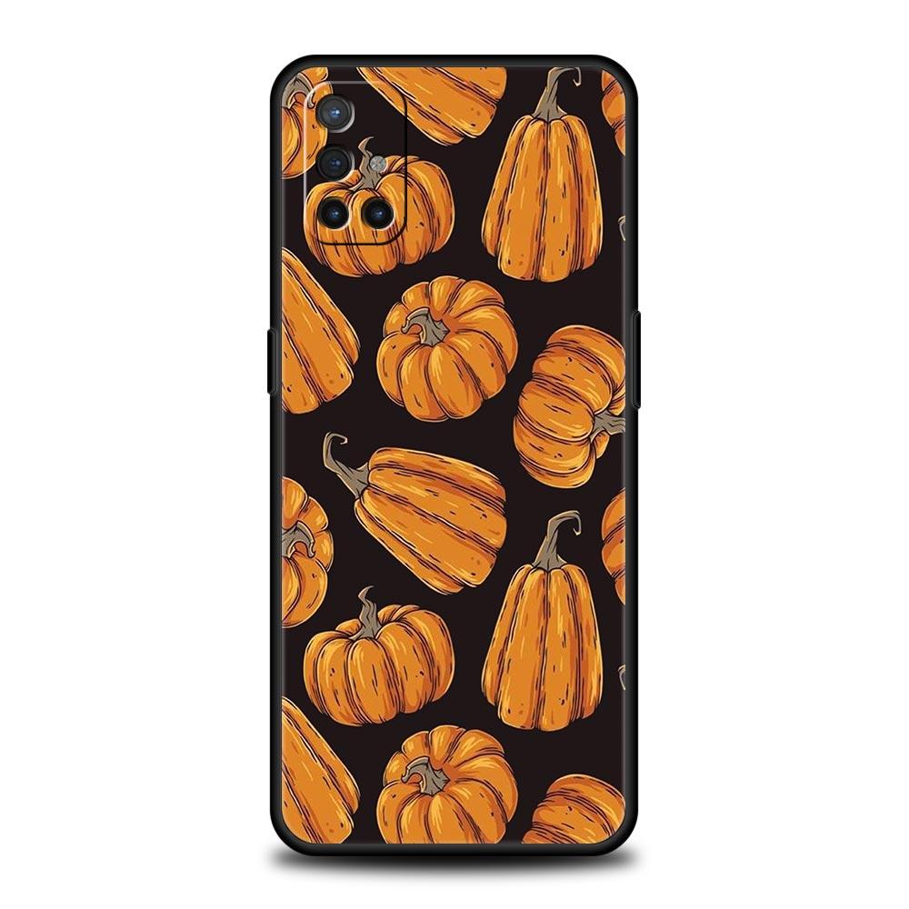 Case For OnePlus 11 10 9 Pro 9T 12R 10R 9R 9RT 10T 8T 8 7 7T Nord 2T CE 2 5G N200 N10 N100 Cover leaves fall pumpkin Halloween