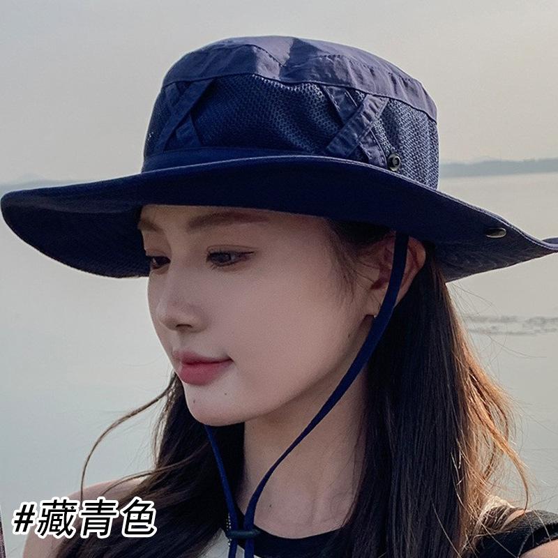 Summer eaves fisherman hat UV protection sun hat women outdoor fishing sun protection breathable mountaineering sun hat men