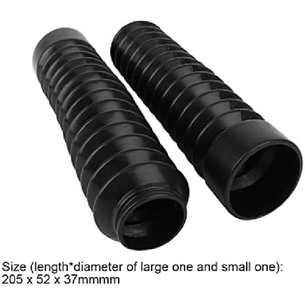 

KIMISS 2 Pcs Motorcycle Rubber Front Fork Boots Universal Motorcycle Bike Front Fork Cover Gaiters Gators Boots GLF