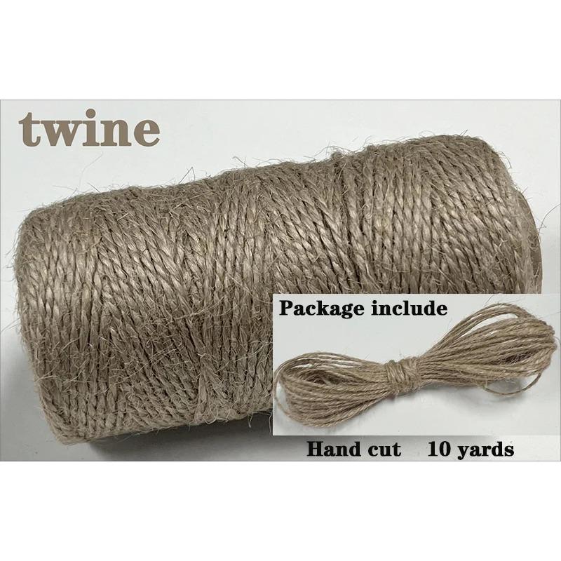 Sfoară Bumbac Bicolor 2mm 10 yarzi Sfoară Bakers Twine Fir Bumbac pentru Decor Acasă Handmade DIY Ambalare Cadou Crăciun