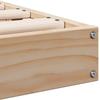 Floor Bed Frame Natural 90 X 220 Cm Solid Pine Wood