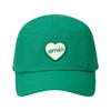 Emis Heart Rubber Patch Camp Cap Green