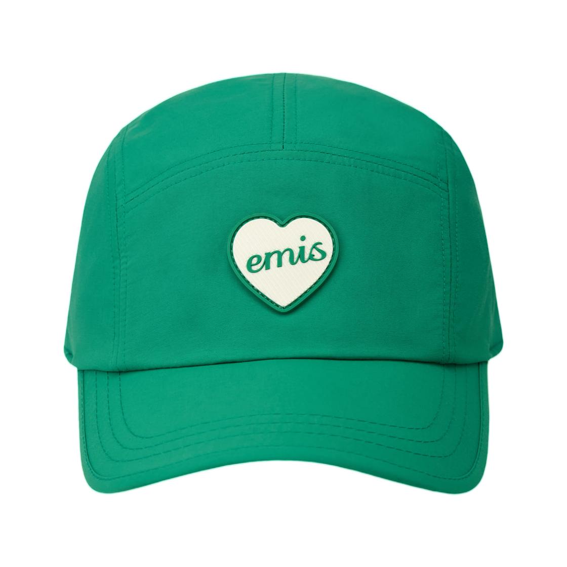 EMIS Heart Rubber Patch Camp Cap Green ONE SIZE