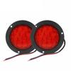 1 Pair Of 16led 4 Inch Round Tail  Lights 10-30v Ip67 Waterproof Outstanding Brightness Truck