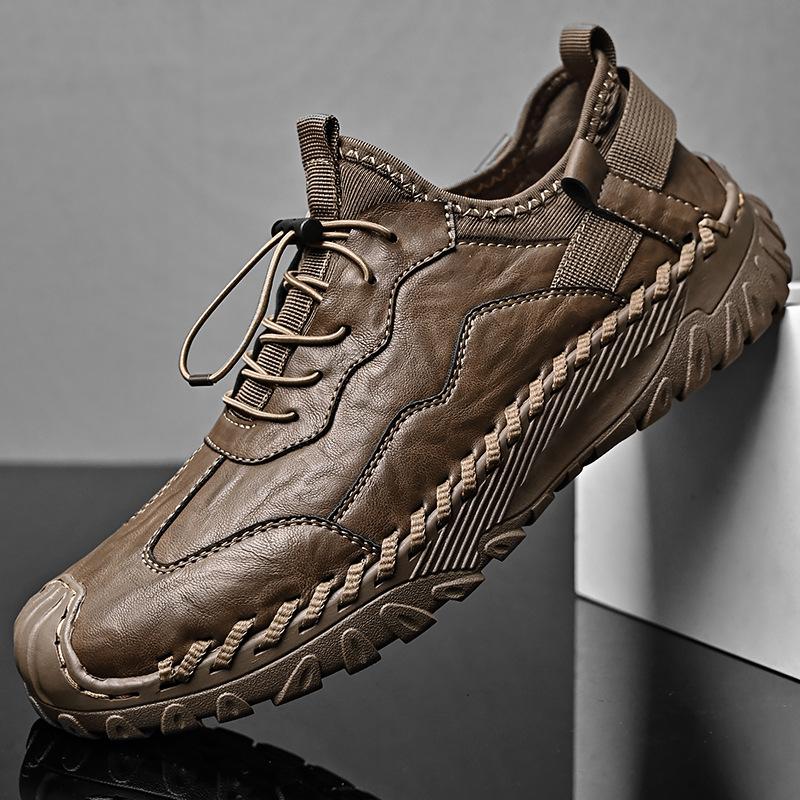 Casual shoes men's 2025 autumn soft-soled breathable non-slip fashion trend versatile one-pedal sports shoes men's shoes comfortable