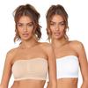 Be You Womens/Ladies Strapless Sports Bra (Pack of 2)