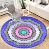 1pc Kaleidoscope Patterns Chair Carpet for Office Non Slip, Machine Washable Rug for Office, Room Holiday Decor for Christmas, Birthday Polyester