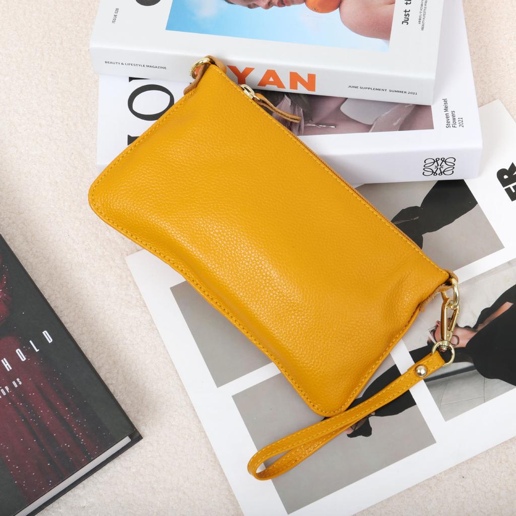 Exclusive Bags Women's Leather First-layer Cowhide Clutch Bag Cross-body Mobile Phone