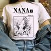 Anime Nana T Shirt for Women Japanese 2000s Style Y2k Tshirt Harajuku Fashion Casual Short Sleeve Top Kawaii Graphic T Shirts