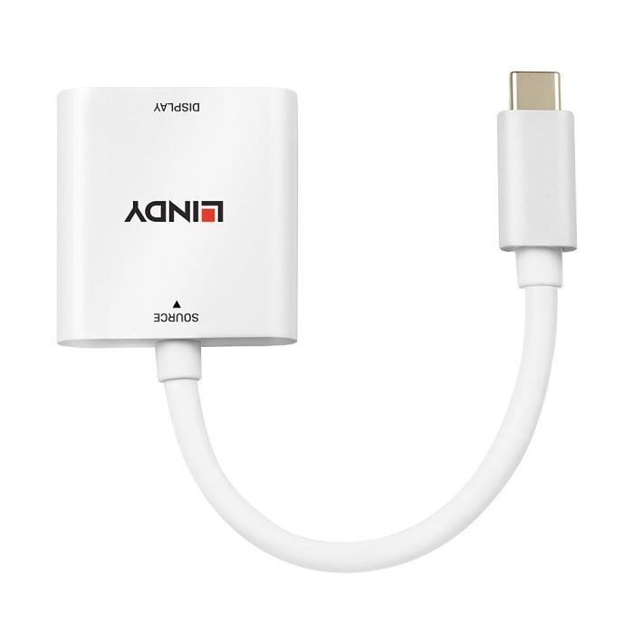 Convertisseur USB Type C vers HDMI 4K60 Blanc