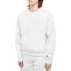 Nike Solid Color Embroidered Logo Crew Neck Pullover Sport Sweatshirt Men Tops White CV0554-030