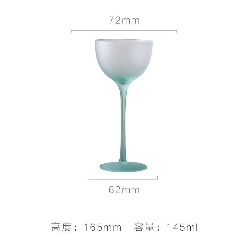 Candy Colored Crystal Glass Goblet KTV Dessert Cup Ice Cream Cup Milk Tea Cup Banquet Wine Glass Champagne Glass Cocktail Glass
