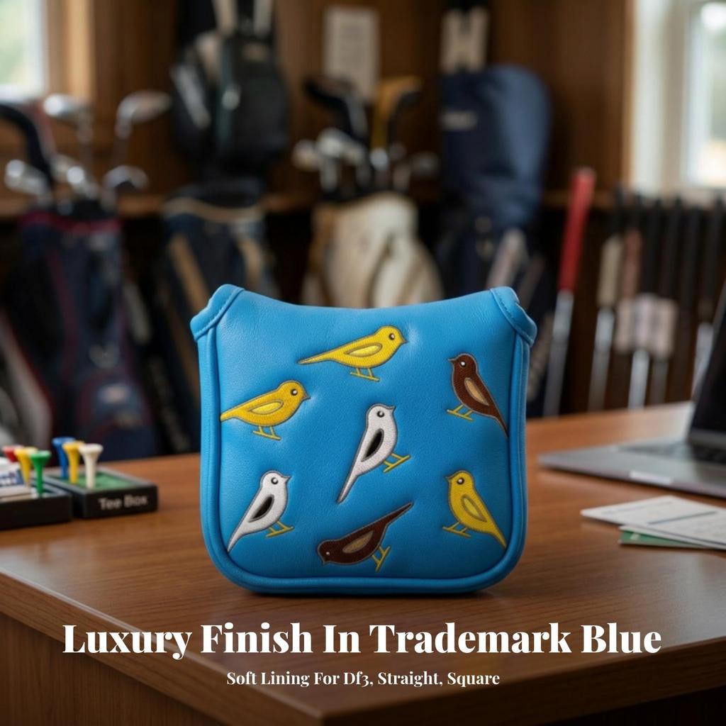 Embroidered Golf Club Headcover | Guarding Pull-on Construction PU Leather,