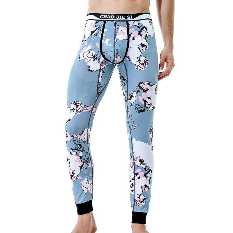 Men's Autumn & Winter Cotton Wool Tights: Thin, Warm, Youthful Line Leggings