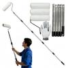 Stainless Steel Paint Roller Extension Pole 170/205/240cm Latex Paint Brush Set  Painting