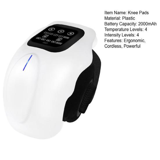 Vyhřívaný masážní přístroj na kolena Nastavitelný vyhřívaný návlek na kolena s LED dotykovou obrazovkou a vibracemi Dobíjecí vyhřívaná podložka na kolena pro péči o klouby