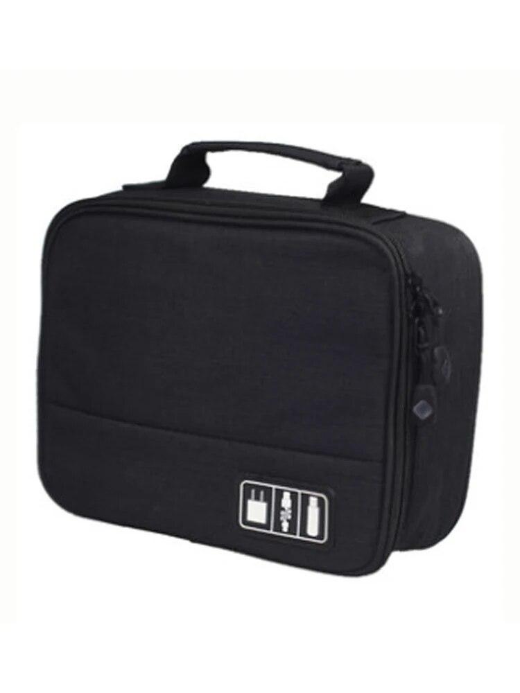 

Travel Closet Organizer Case for EJEAS V4C PLUS V6C PRO Referee Intercom Headset Storage Bag Zipper Accessories Data Cable USB