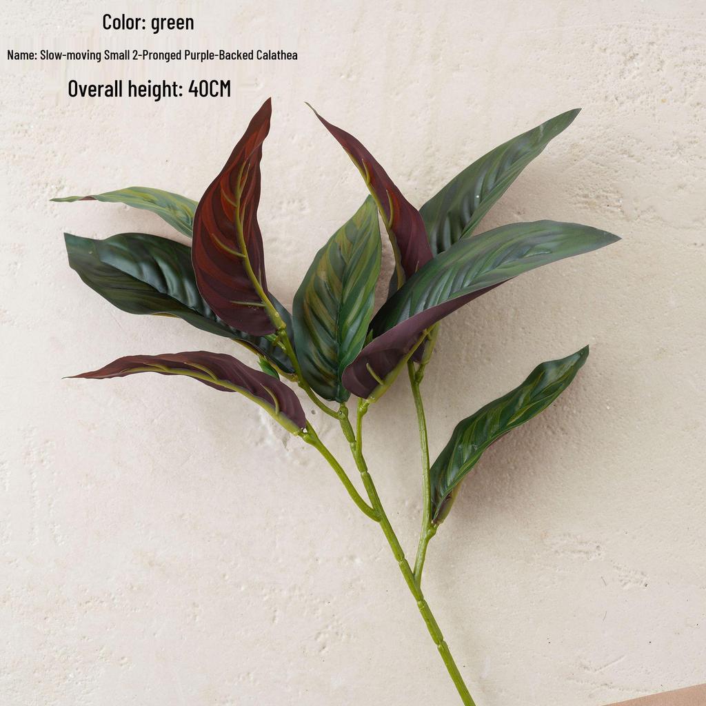 Purple-Backed Calathea Artificial Flower for Home & Wedding Décor