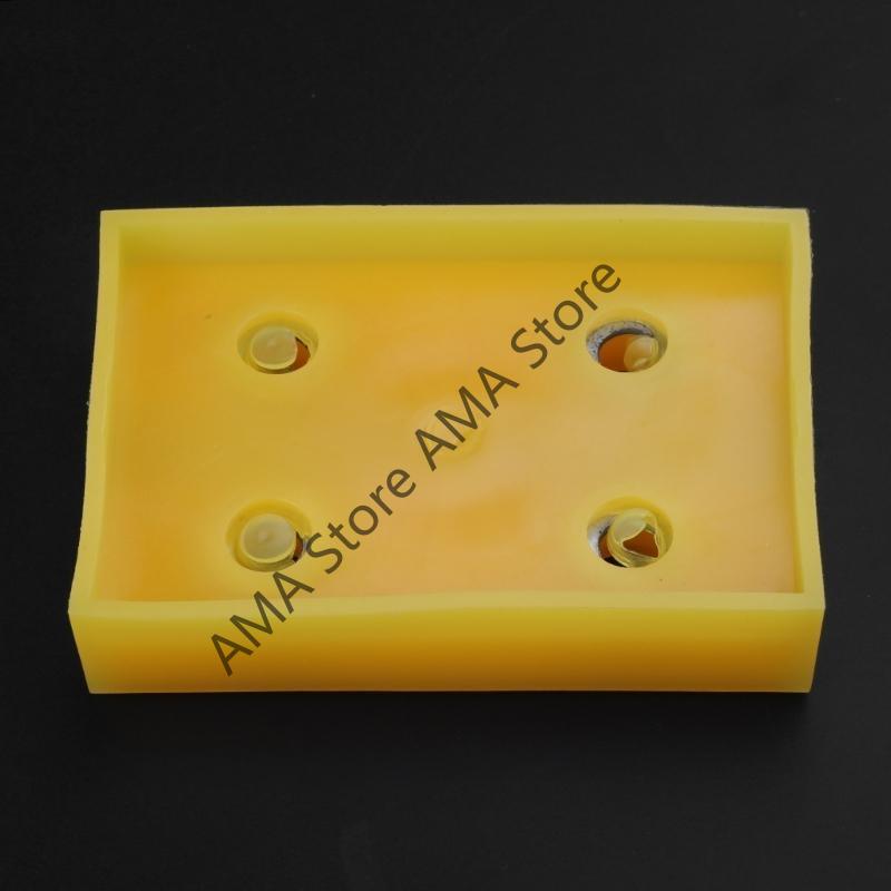 X7JF Universal Pad Lifting Support Pads Adapter for Jack Stand Universal Rubber Slotted Frame Pinch Welds Protector