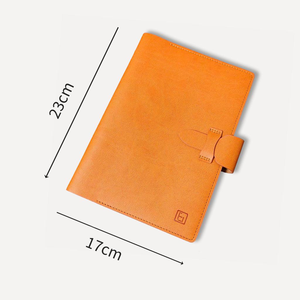 Eishindo A5 System Genuine Replaceable Business Modern Design (EI) Planner, Leather, Handmade, 6-Hole, Refills, Planner, Loose-Leaf Notebook, (Brown)