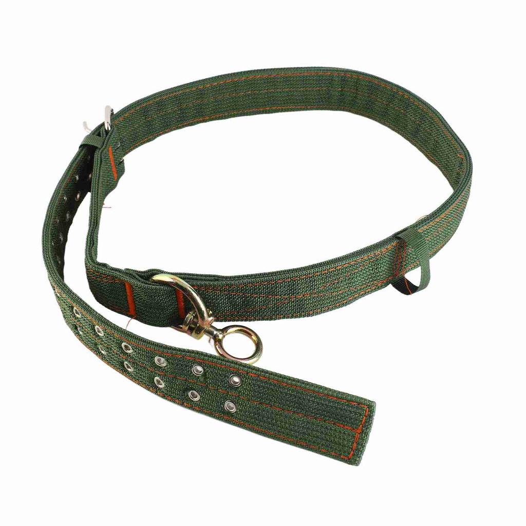 Cow Collar Adjustable 4 Layer Canvas Calf Collar with 2 Rows Metal Buckle for Horse Sheep Cattle Dog