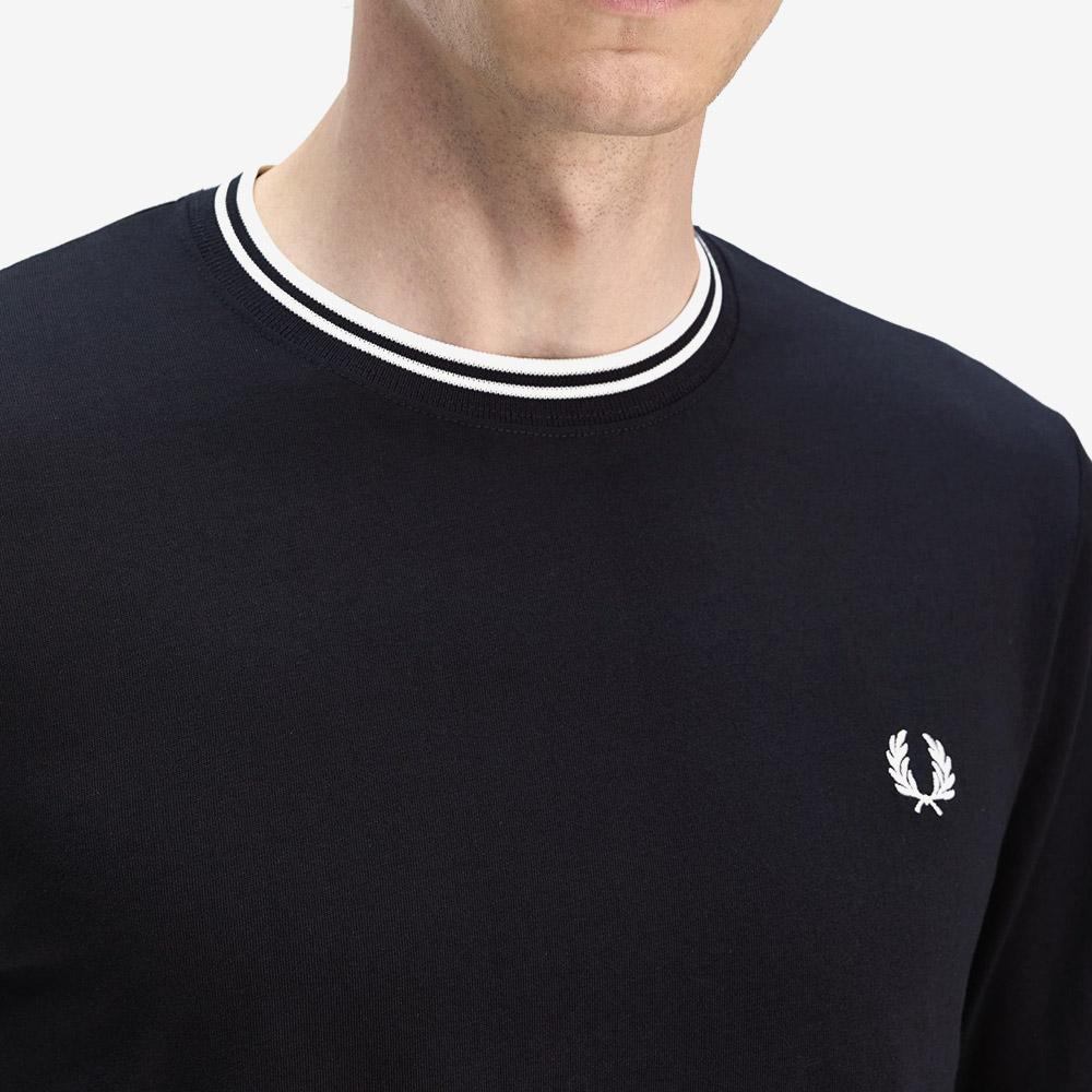 Fred Perry [Baseline] Long Sleeve Twin Tip T-Shirt - Navy Afpm2539602-795
