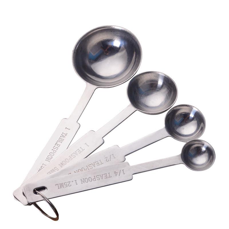 Steel Stylish Stainless Measuring Spoons Set For Baking Cooking And Easy Ingredient Measurement