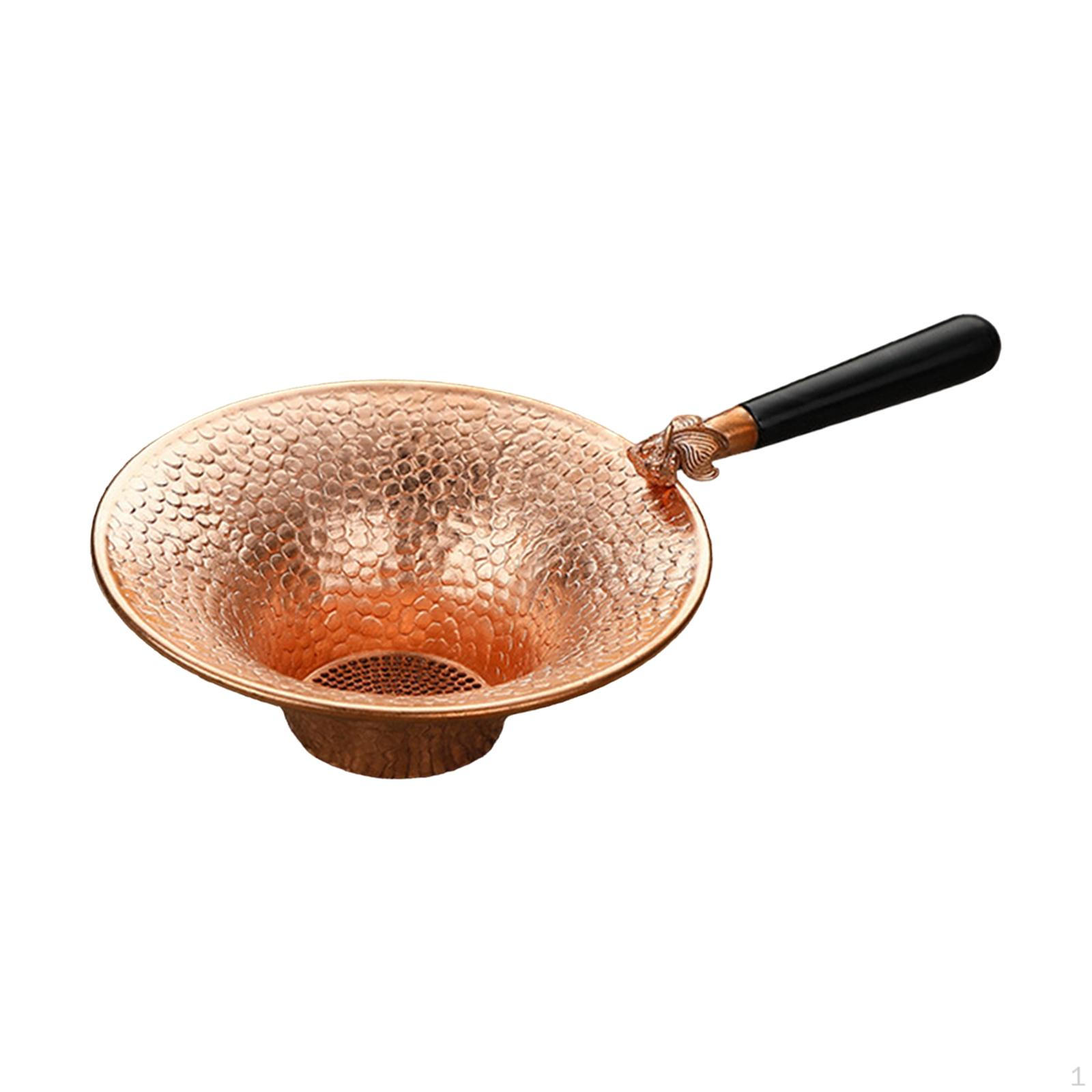 

Медный заварник для чая, многоразовое ситечко с ручкой Kung Fu Tea