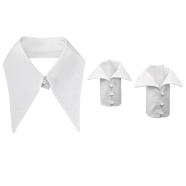 

Practical Cotton False Collar Detachable Collar Removable Half Shirt Blouse for Comfort and Stylish Appearance 1