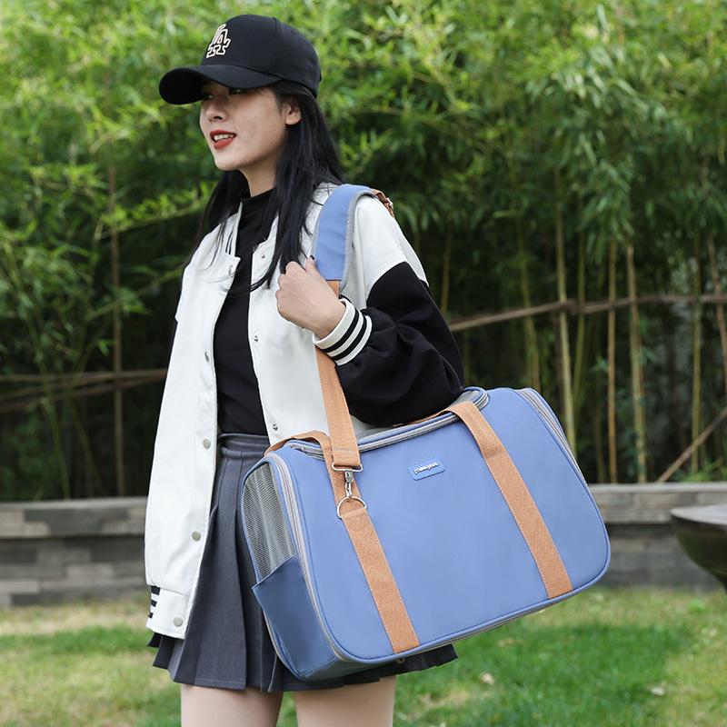 Cat Bag Portable Large Capacity Shoulder Bag Breathable Pet Backpack Cat Portable Shoulder Bag