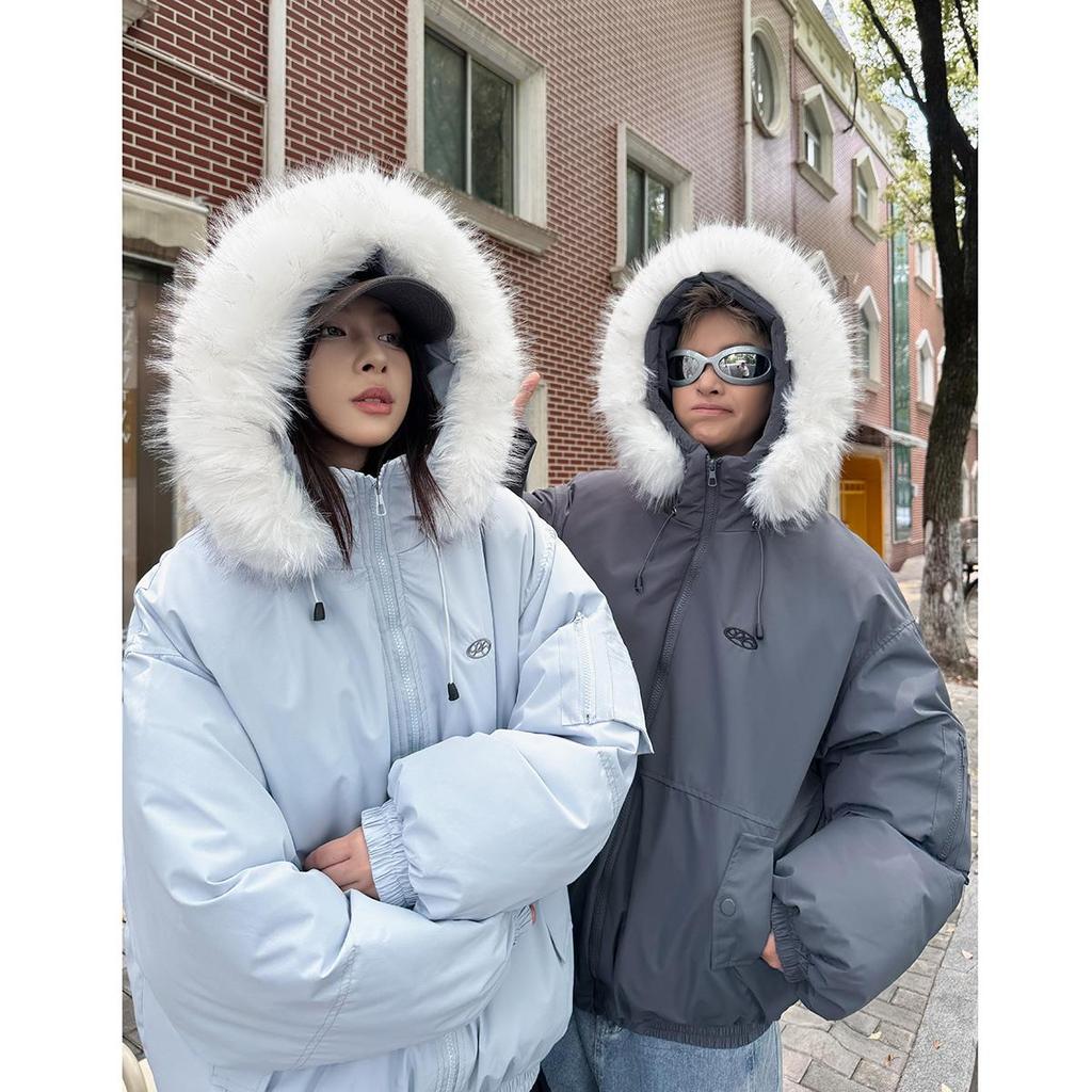 Autumn Winter Thicken Warm Parka Women Casual Sweety Solid Color Big Pocket Loose Hooded Coat Jackets Outwear