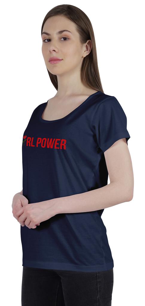 Inkmeso Women's Tshirt  Girl Power  Quote Graphic Printed Tee Top