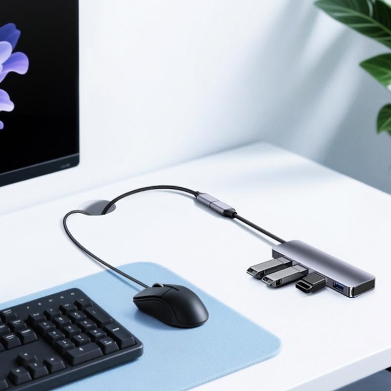 Braided Type C Extension Cable Male to Female Cord 100W Charging 4K Display Enhances Connection and Screen Mirroring