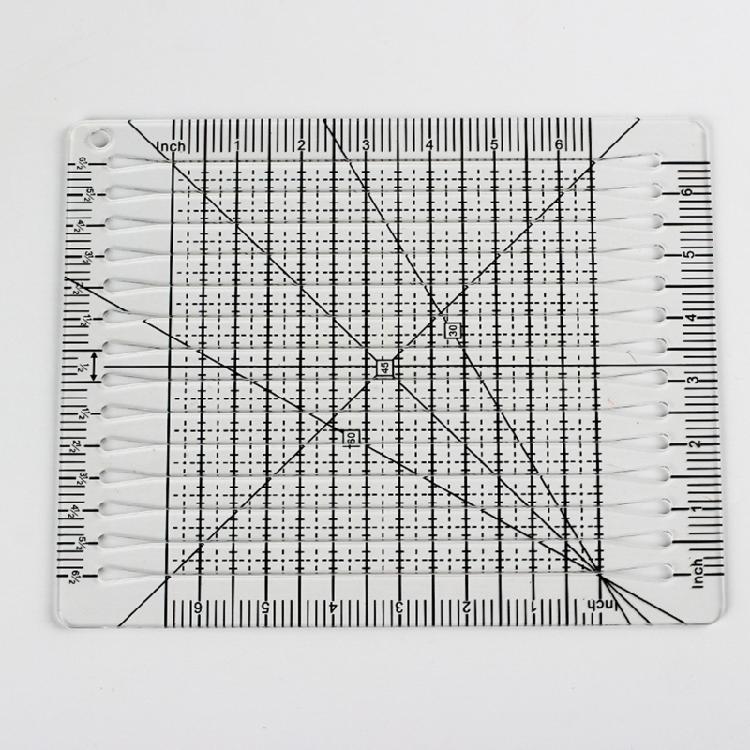 Clear Acrylic Patchwork Templates Ruler for Cutting Paper Fabric Quilting Sewing Craft