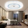 Light ceiling fan Led Ceiling Fan with lights remote control modern lighting three-color dimming ceiling light White 72W 58*18cm