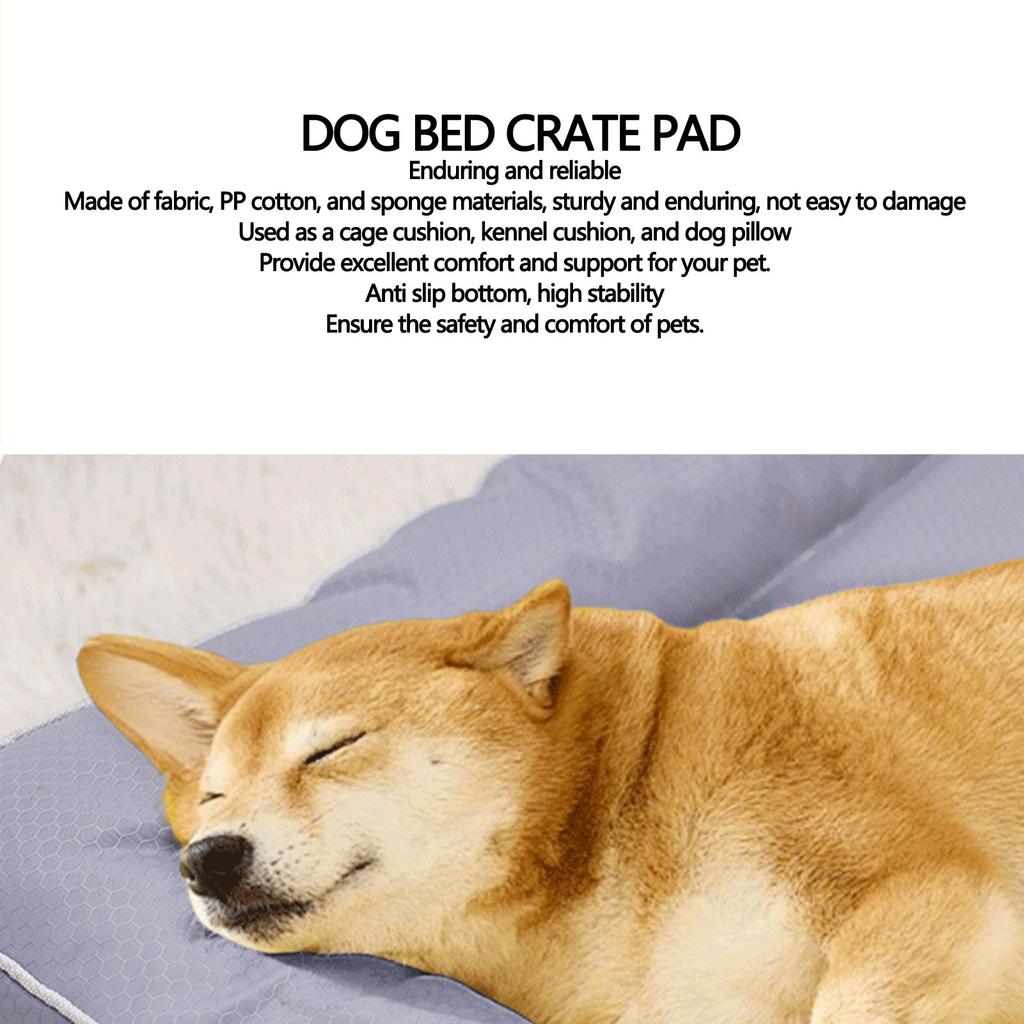 Dog Bed Crate Pad Waterproofing Anti Slip Pet Bed Comfortable Dog Mat for Kennel and Home Use