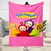 Teletubbies: Colorful Friends Blanket Durable Comfort Great for Picnics Seaside Office for All Occasions Digital Print Gift for Travel Home Birthdays