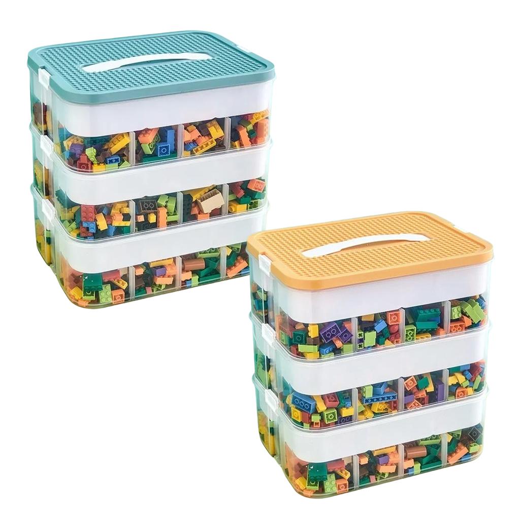 Plastic Lego Storage Box Children Jigsaw Puzzle Building Block Lego Container Classification Part Sort Box Kidroom Toy Organizer