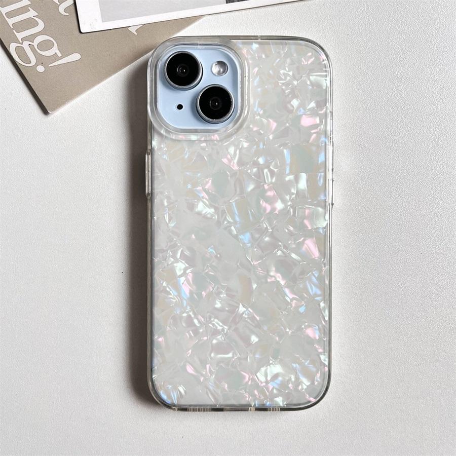 Luxury Shiny Dream Shell Pattern Phone Case For iPhone 11 12 13 14 15 16 17 Pro Max Plus IMD Shockproof Bumper Back Cover