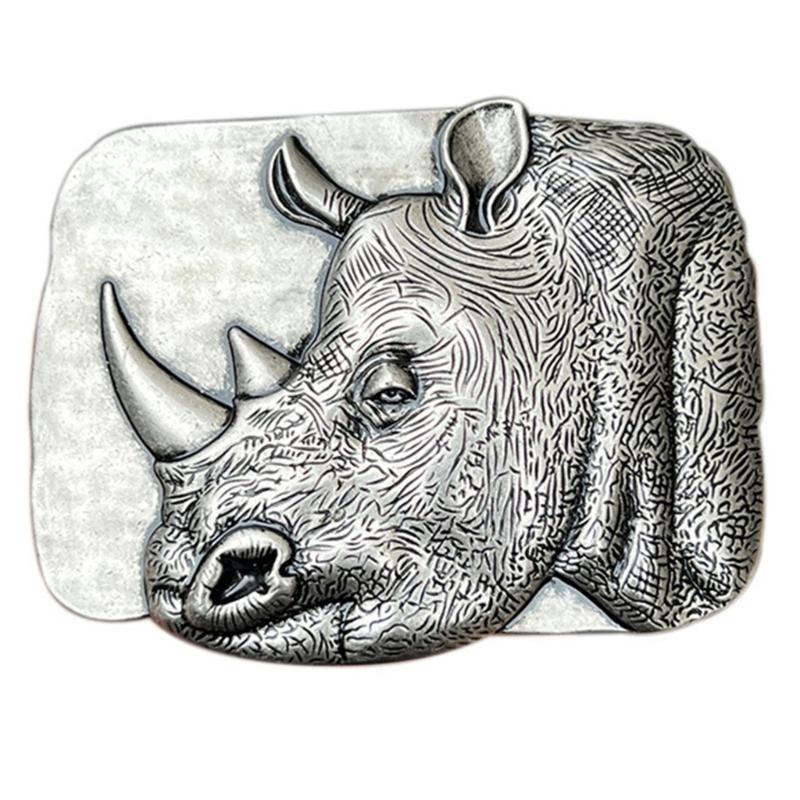

Zinc Alloyed Rhinoceros Waist Belt Buckle Western Charm Design For Long Time Wear Resistance And Fashionable Charm 1