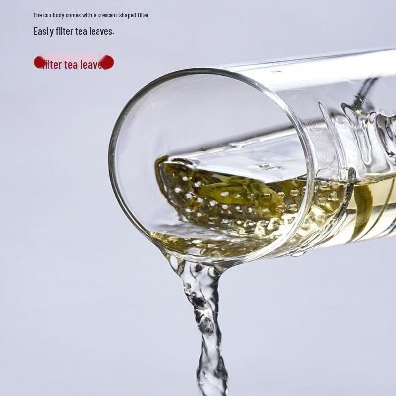 Heat-Resistant Glass Tea Cup with Infuser