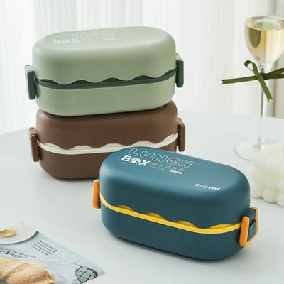 Excelente conservación del calor de doble capa con cuchara, Almuerzo Bento Box térmico separado, suministros para el hogar, contenedor de almuerzo