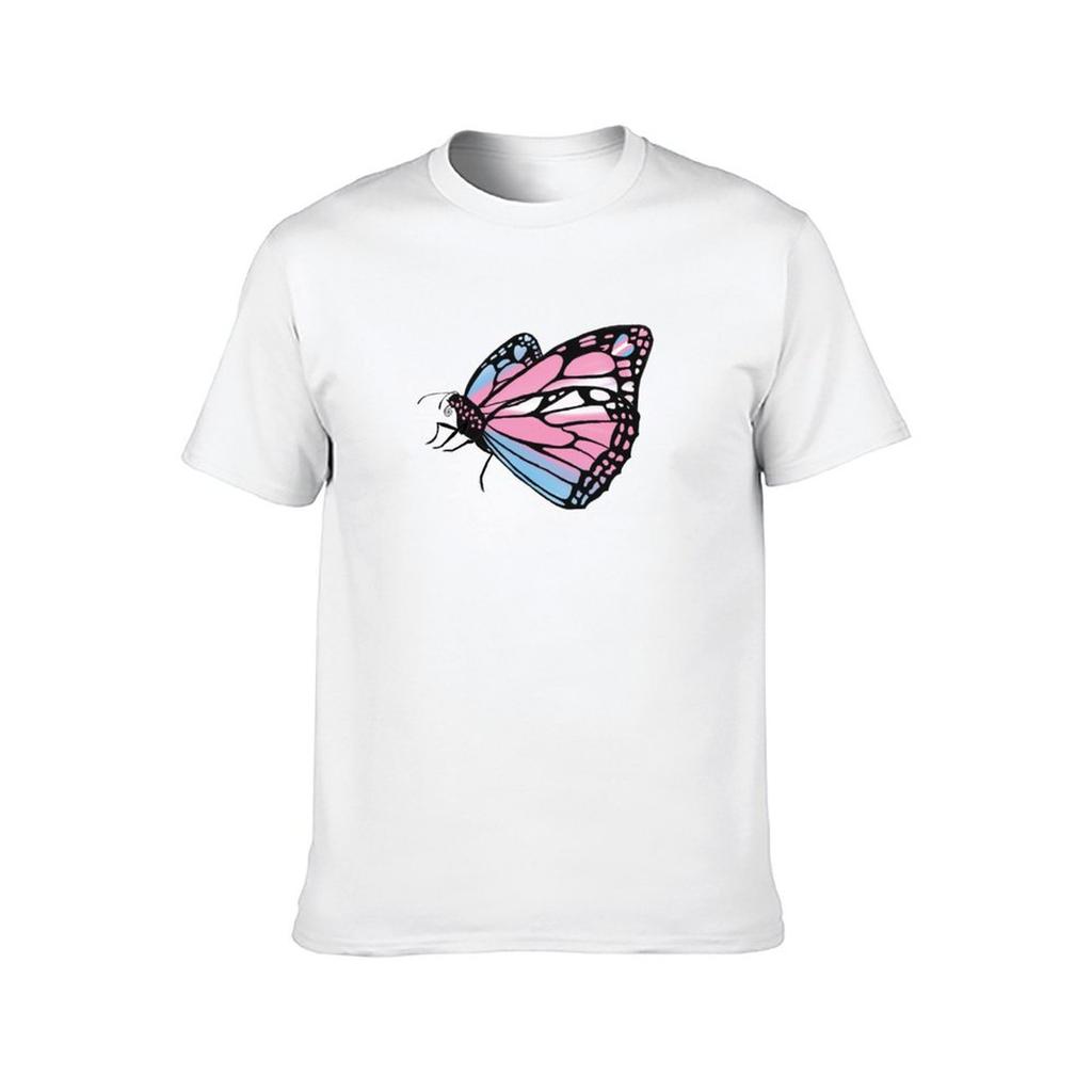 T Cotton Graphic Pack T-Shirt Trans Pride Shirts Shirt for Butterfly T Man