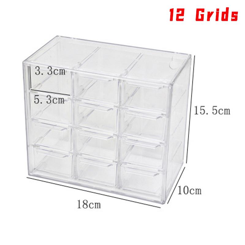 

Plastic Transparent Storage Box Drawer-Style Divided Organizer Stackable Large Capacity Multifunctional Desktop Storage Box