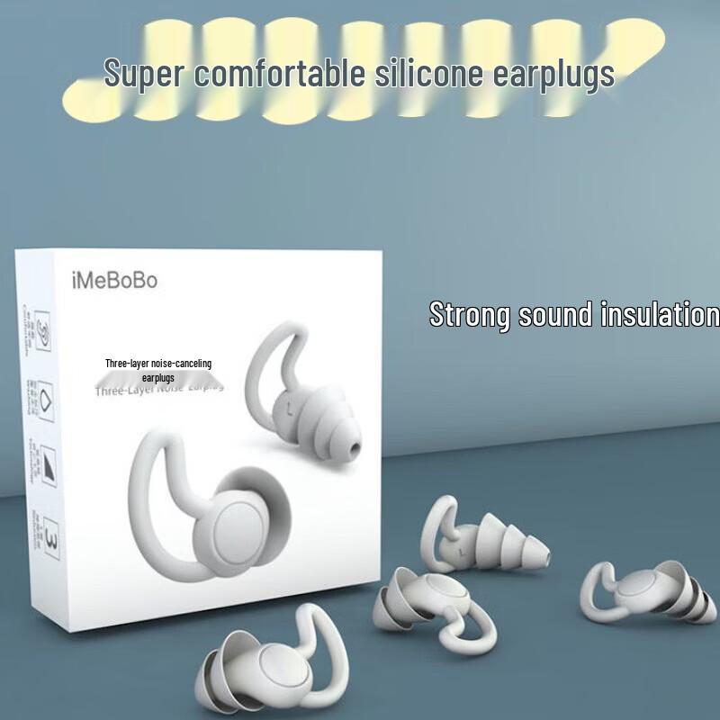 Newsmy Soft Silicone Noise Reduction Sleep Earplugs