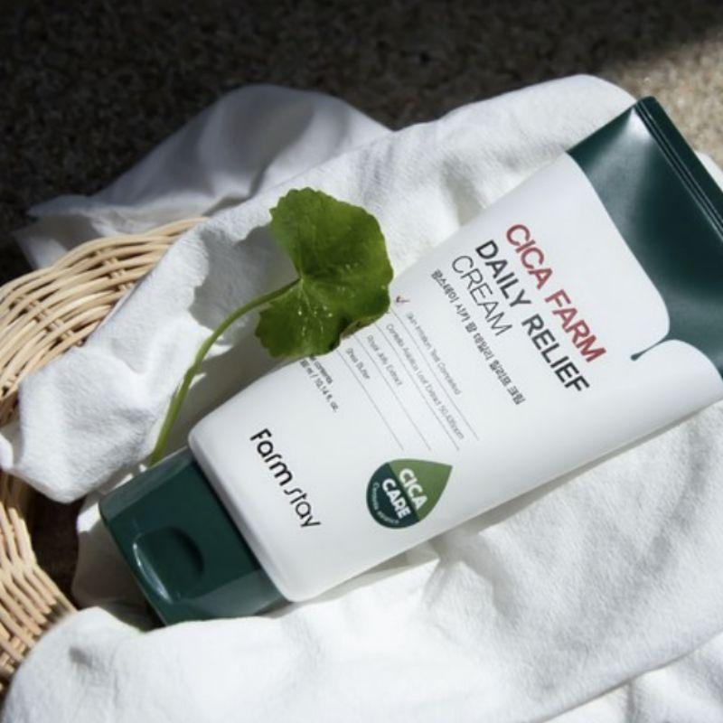 FarmStay Cica Farm Daily Relief Cream 300ml – Soothing & Hydrating Skin Care