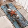 1Pcs Starfish Shell Patterns Non-Slip Washable Area Rug Runner for Entryway, Living Room, Bedroom & Patio