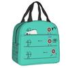 Dartscheibe Isolierte Lunchtaschen für Damen Pfeil Bogenschießen Ziel Dartscheibe Tragbarer Kühler Thermische Lebensmittel-Lunchbox Schule