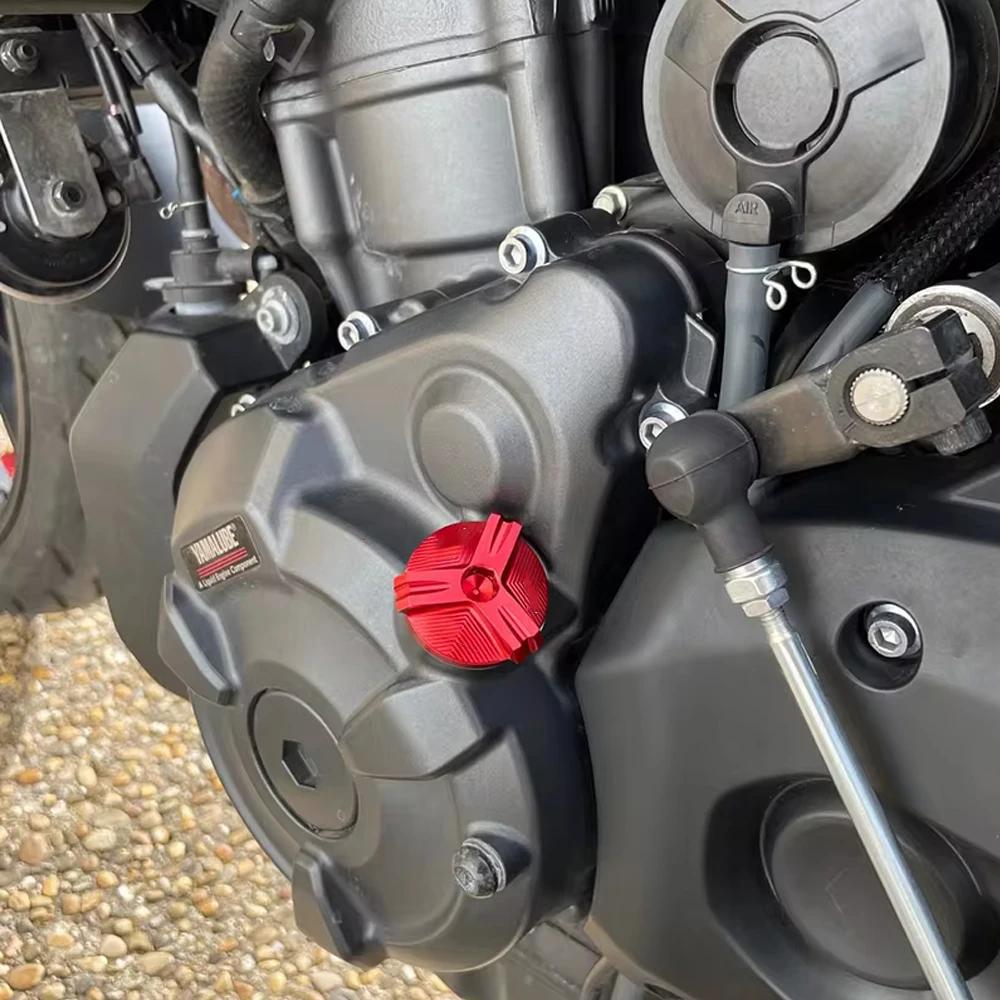 Motorcycle CNC Engine Oil Filler Cup Plug Cover Cap Screw For YAMAHA MT07 MT 01 03 07 10 25 MT03 MT-07 MT10 MT25 Fazer