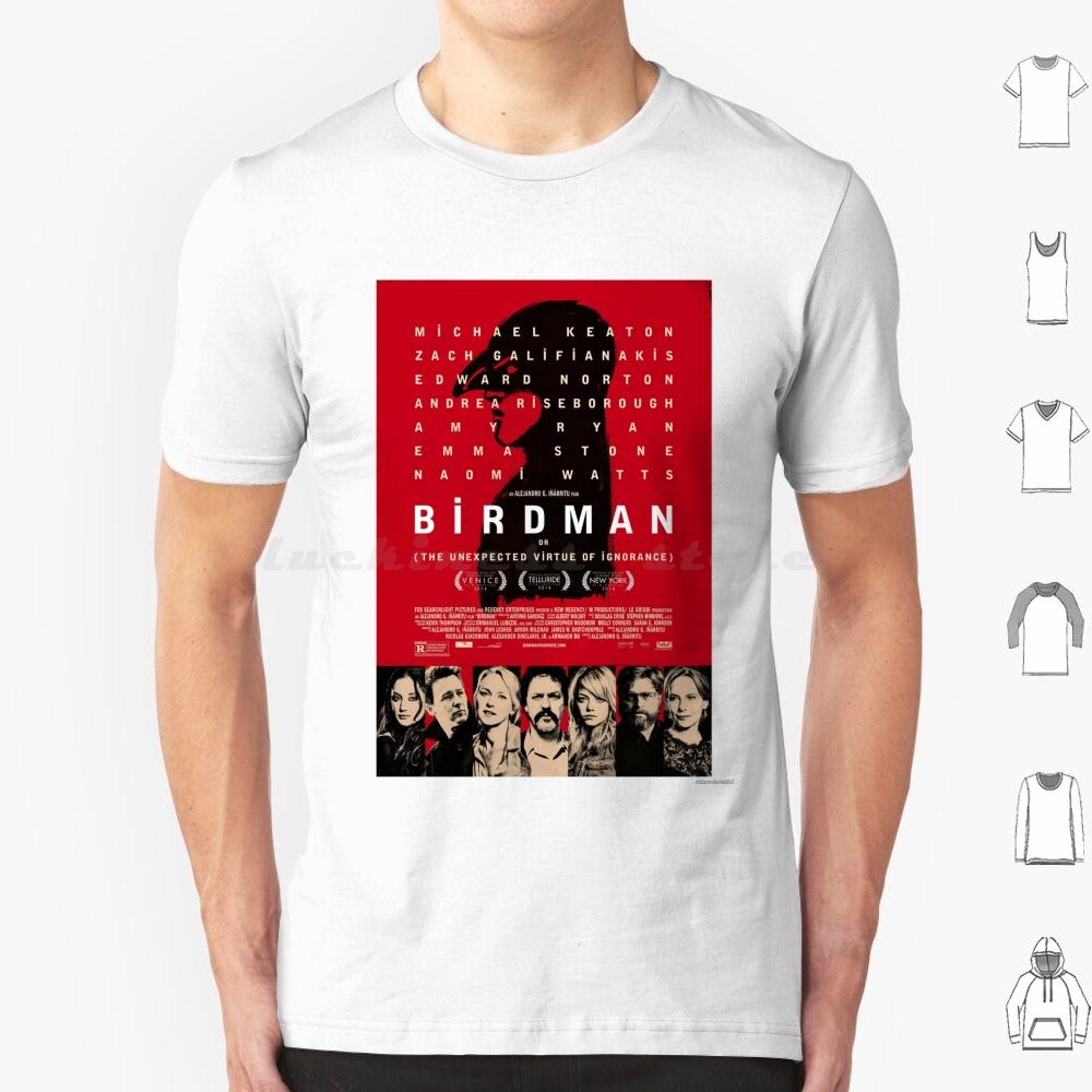 Birdman Or The Unexpected Virtue Of Ignorance Movie Shirt T Shirt Big Size 100 Cotton Movies Birdman Birdman Movie